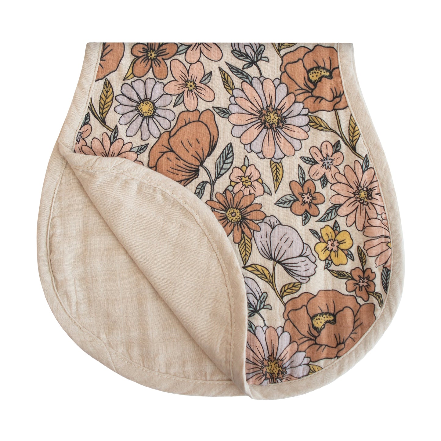 Organic Cotton Muslin Burp Cloth 2-Pack - Chickadees Wooden Toys