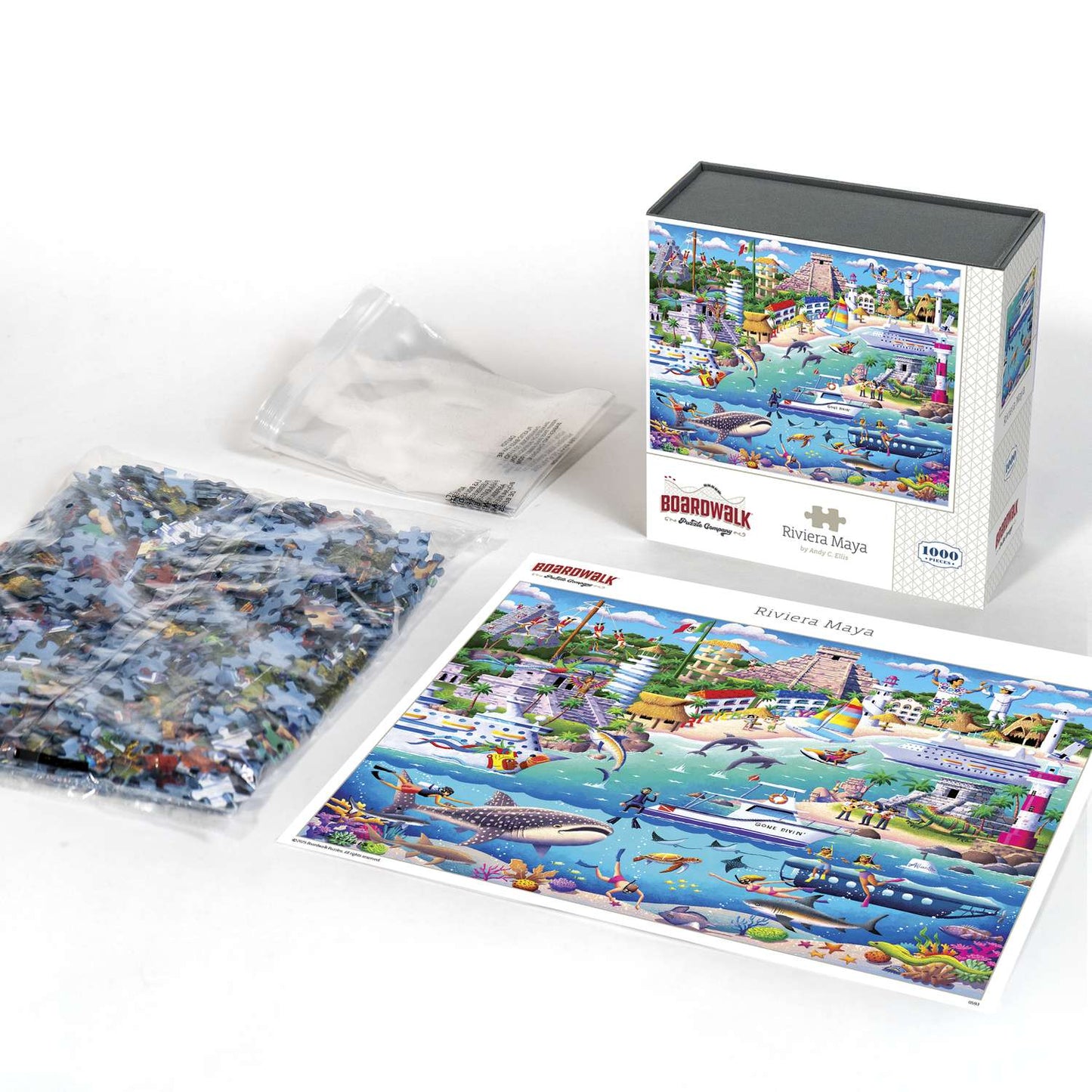 Riviera Maya 1000 Piece Jigsaw Puzzle Boardwalk