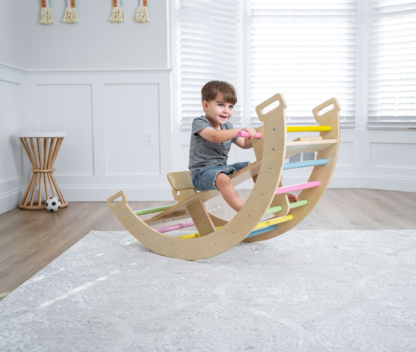 Bailis - Climbing Arch and Rocker - Chickadees Wooden Toys