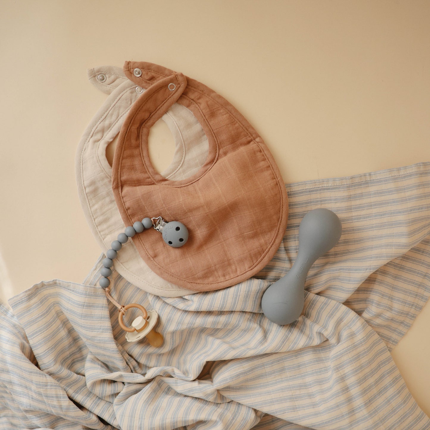 Muslin Bib - Chickadees Wooden Toys