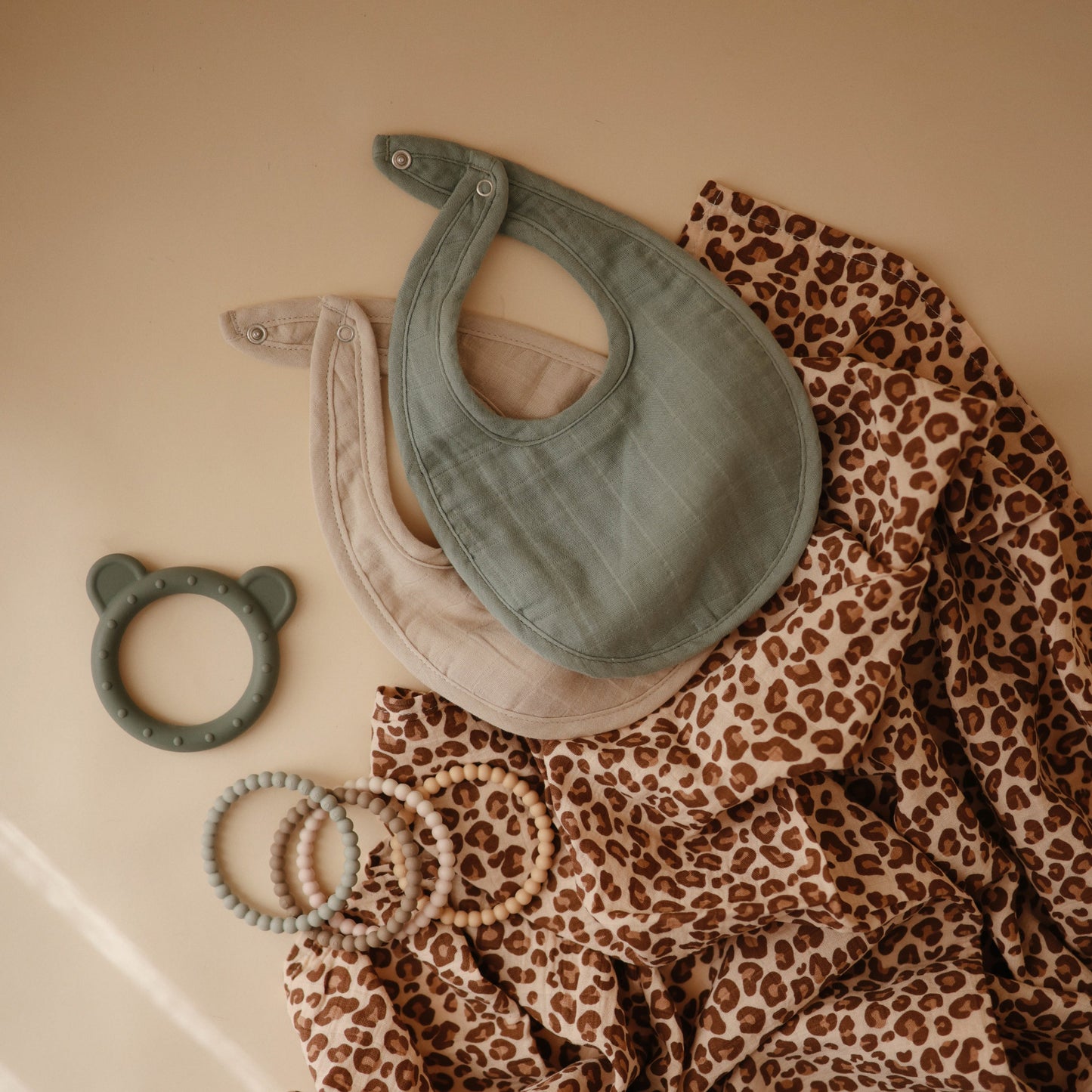 Muslin Bib - Chickadees Wooden Toys