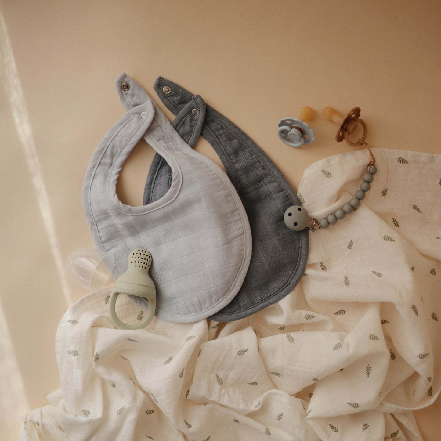 Muslin Bib - Chickadees Wooden Toys