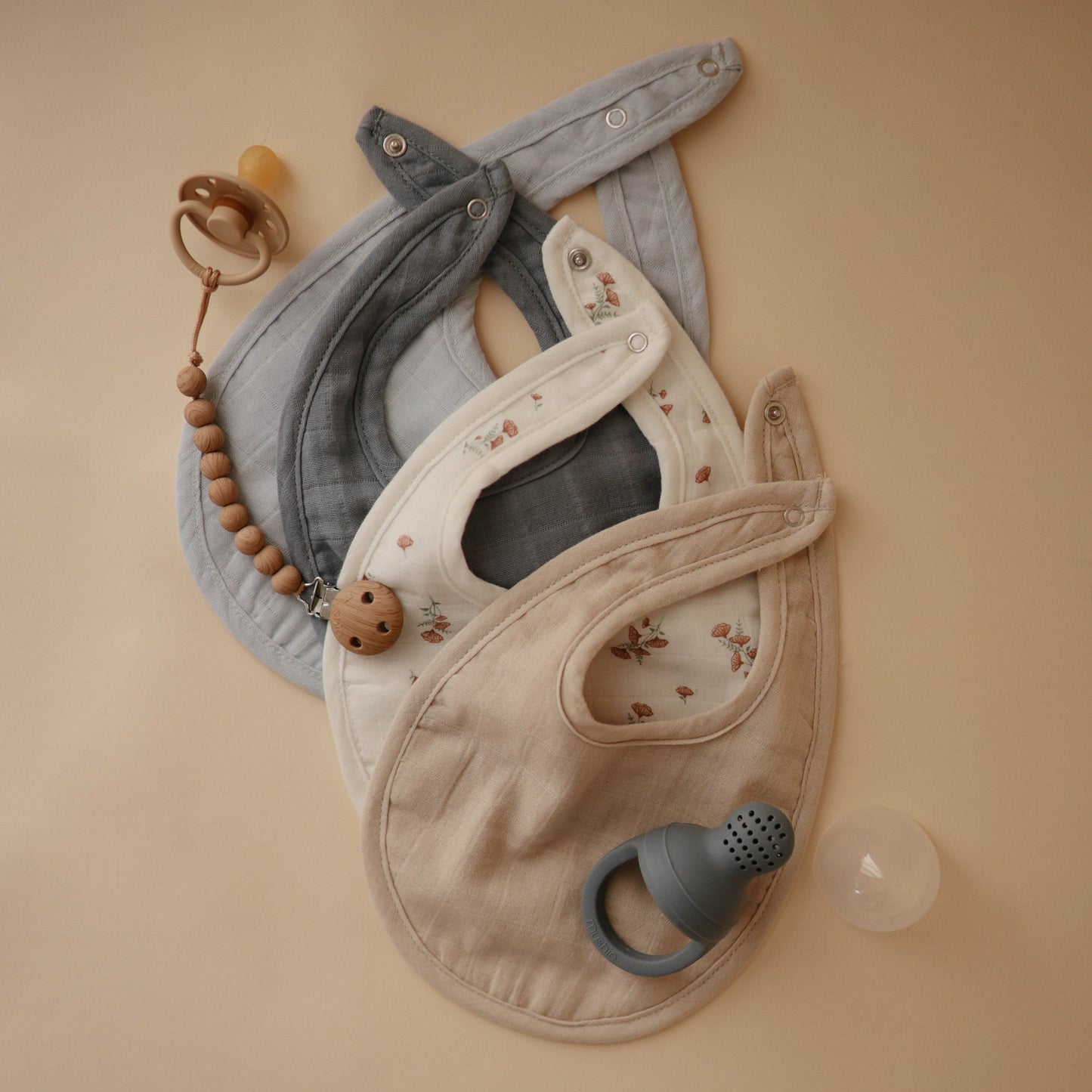 Muslin Bib - Chickadees Wooden Toys
