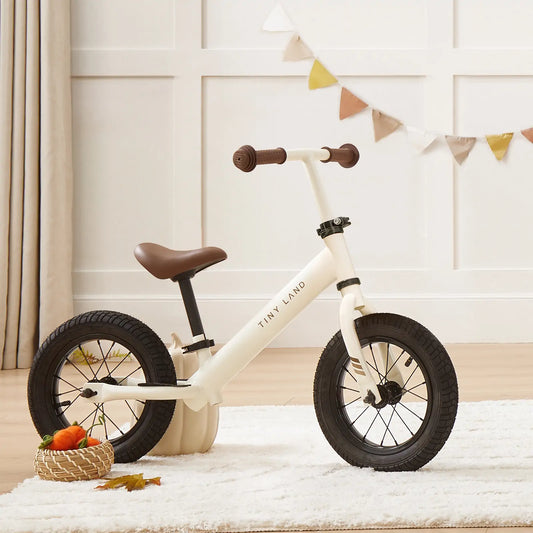 Tiny Land® Balance Bike - Milky White - Chickadees Wooden Toys