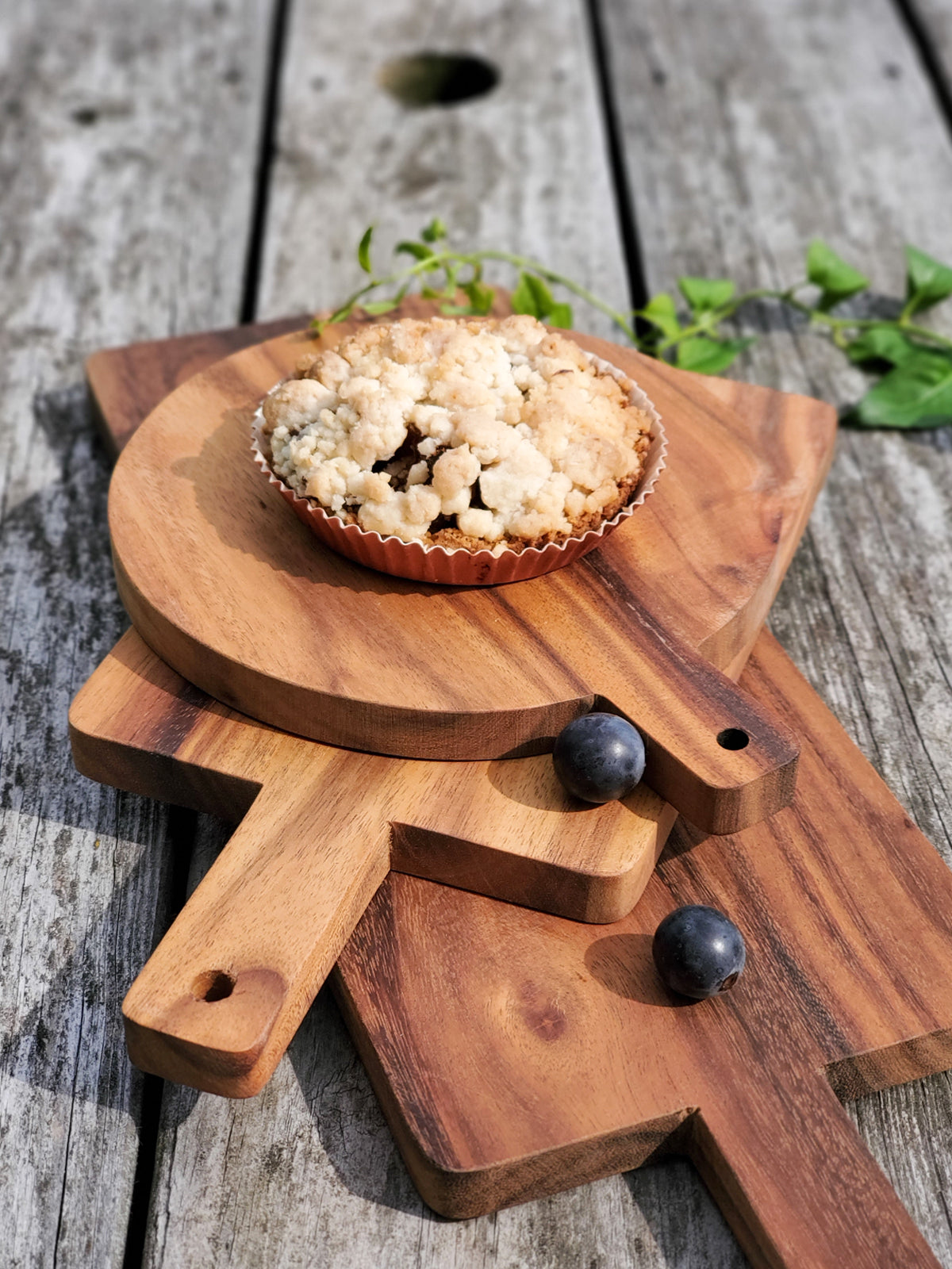 Wooden Round Serving Board - Small - Chickadees Wooden Toys