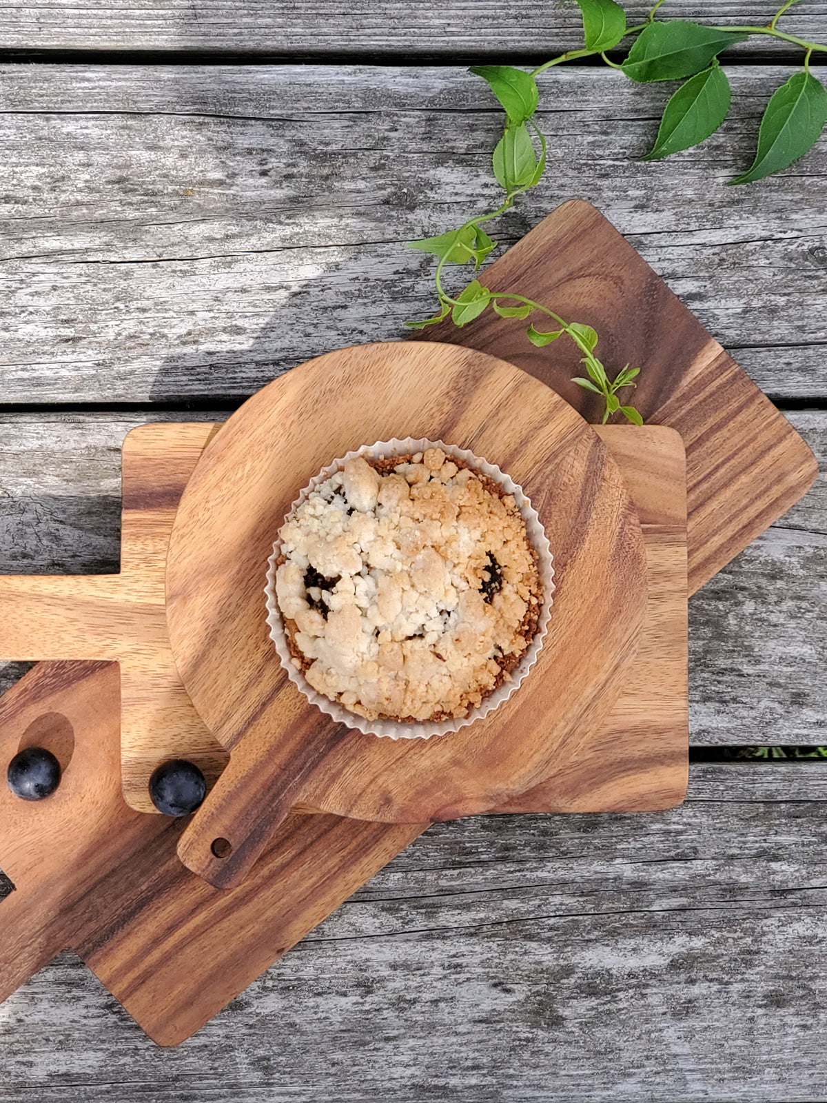Wooden Round Serving Board - Small - Chickadees Wooden Toys