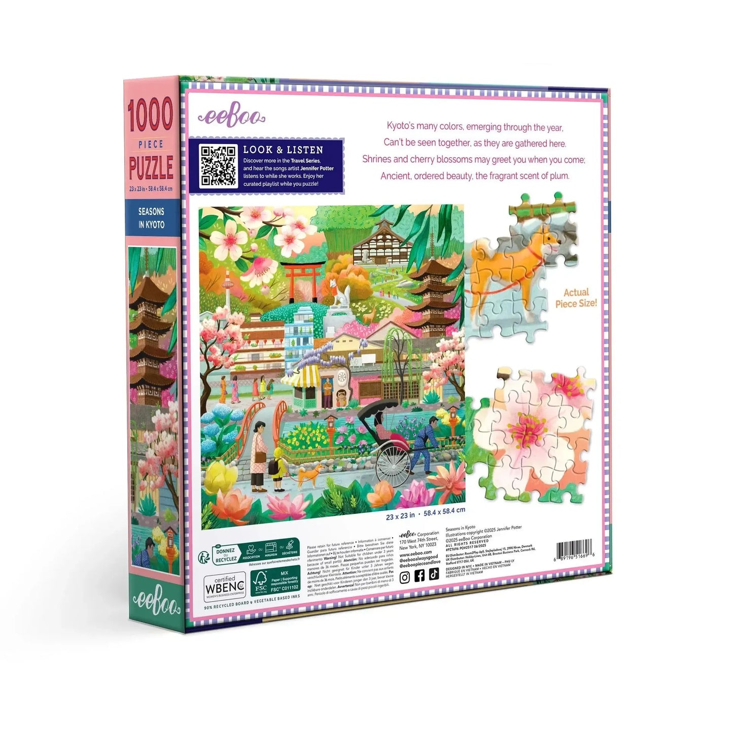 Seasons in Kyoto 1000 Piece Jigsaw Puzzle eeBoo