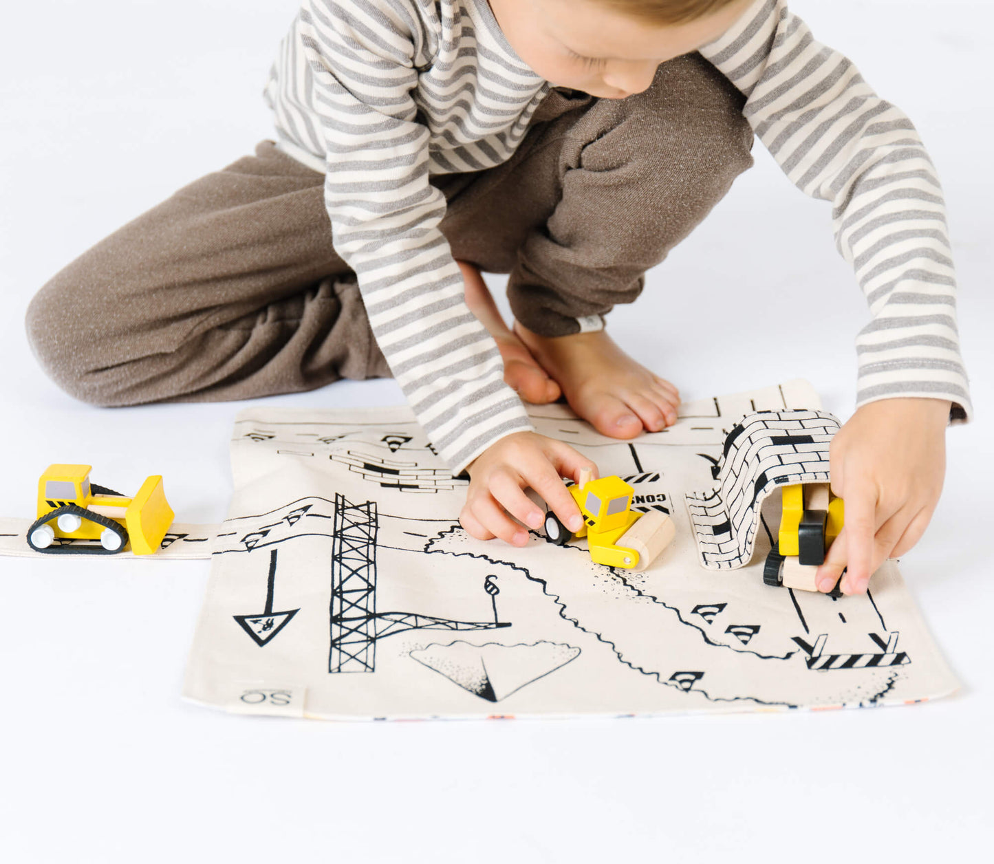 Construction Play Mat – The Perfect Gift for Little Builders - Chickadees Wooden Toys