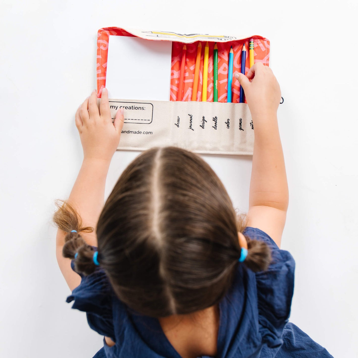 Travel Pencil Case: "My daughter loved it, beautiful design" - Chickadees Wooden Toys