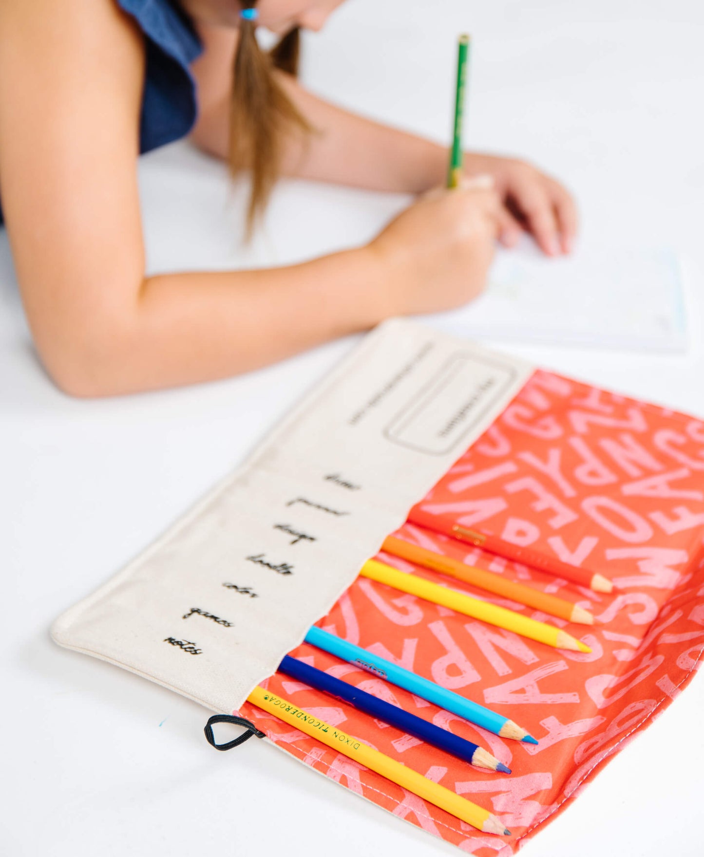 Travel Pencil Case: "My daughter loved it, beautiful design" - Chickadees Wooden Toys