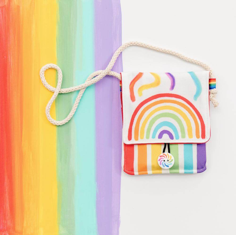 Rainbow Purse For Little Girl: "My niece is gonna love this" - Chickadees Wooden Toys