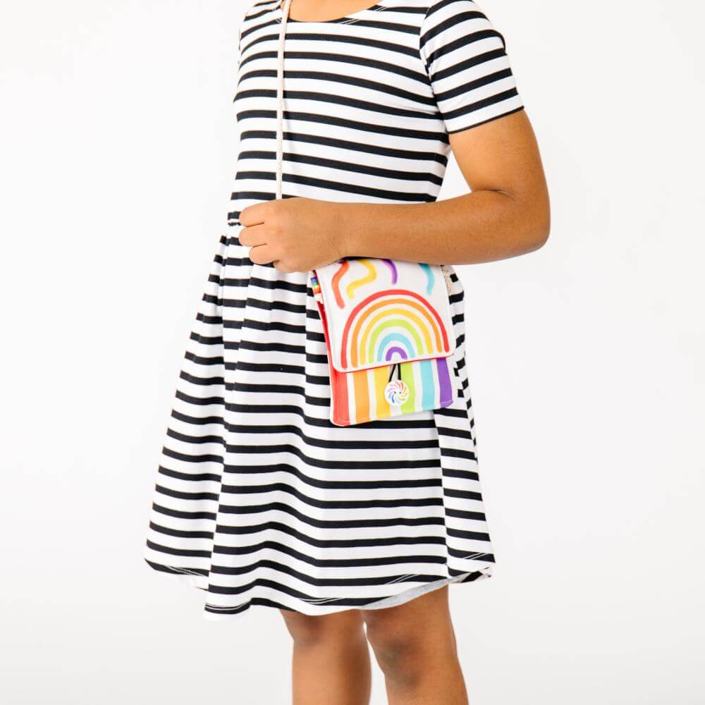 Rainbow Purse For Little Girl: "My niece is gonna love this" - Chickadees Wooden Toys