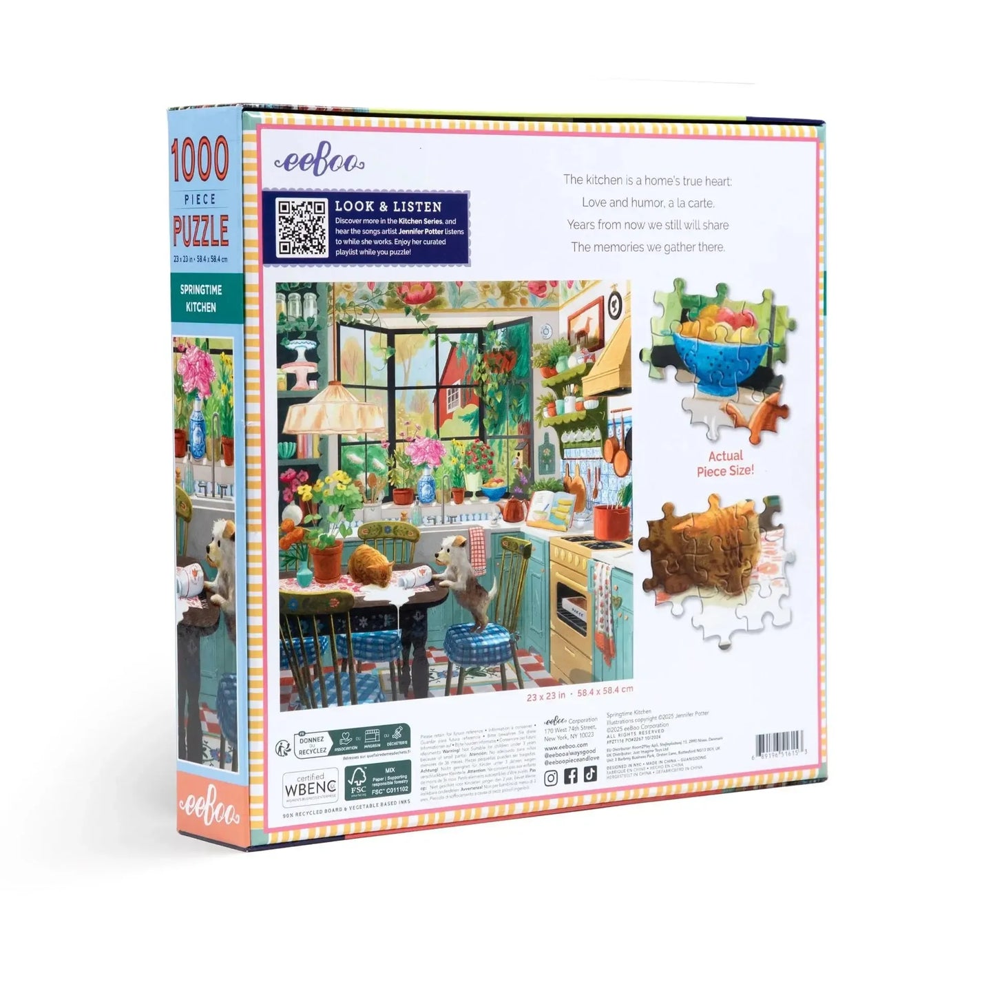 Springtime Kitchen 1000 Piece Jigsaw Puzzle eeBoo