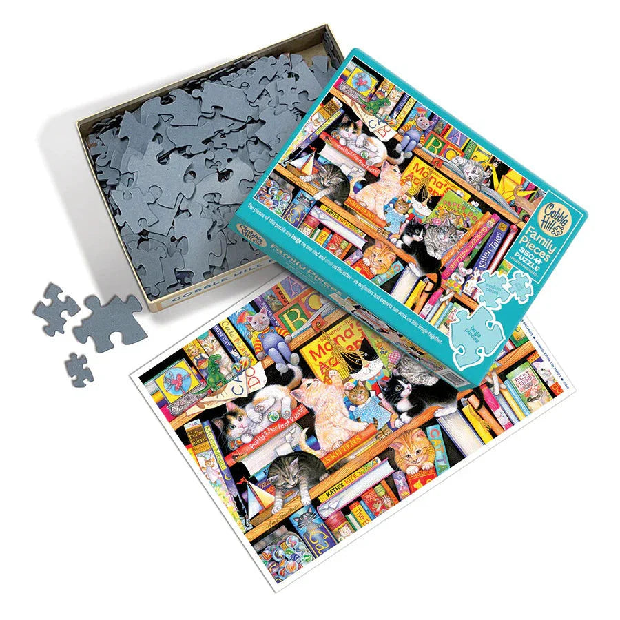 Storytime Kittens 350 Piece Family Jigsaw Puzzle Cobble Hill - Chickadees Wooden Toys