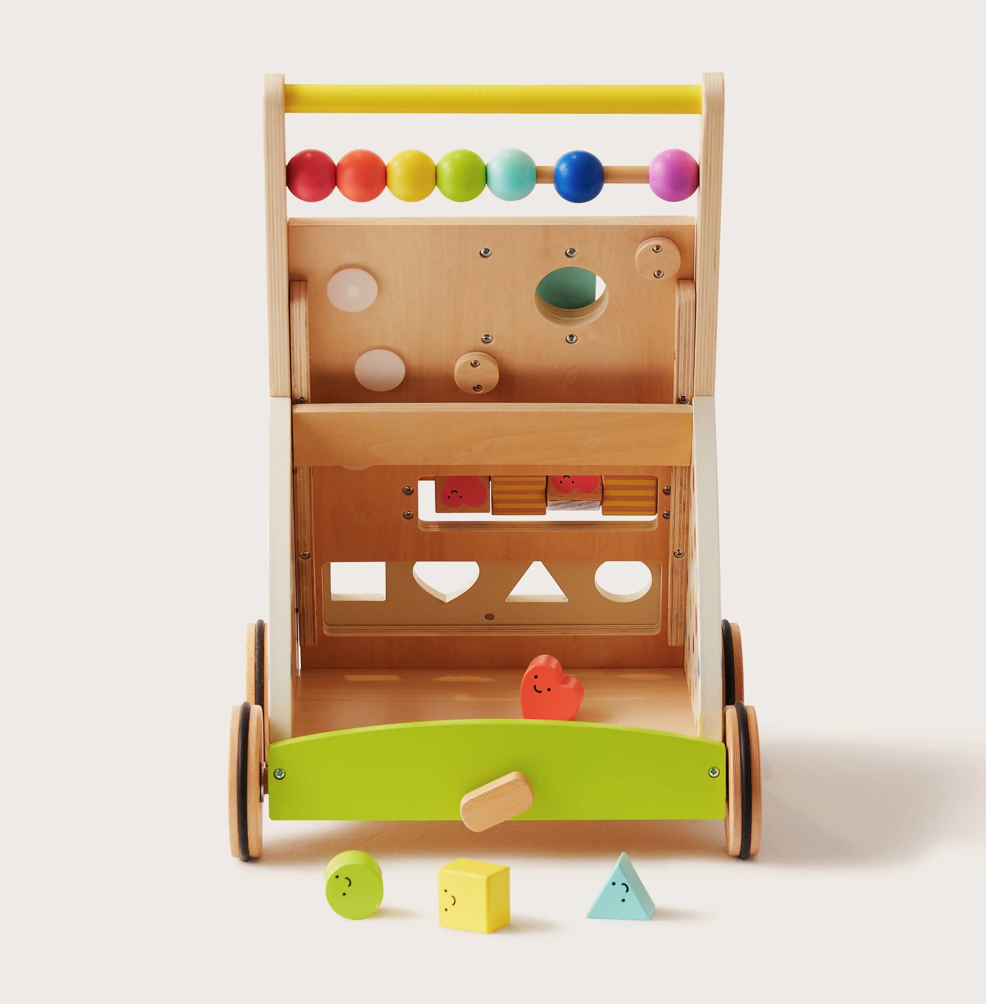 Tiny Land® Premium Natural Wooden Activity Walker - Chickadees Wooden Toys