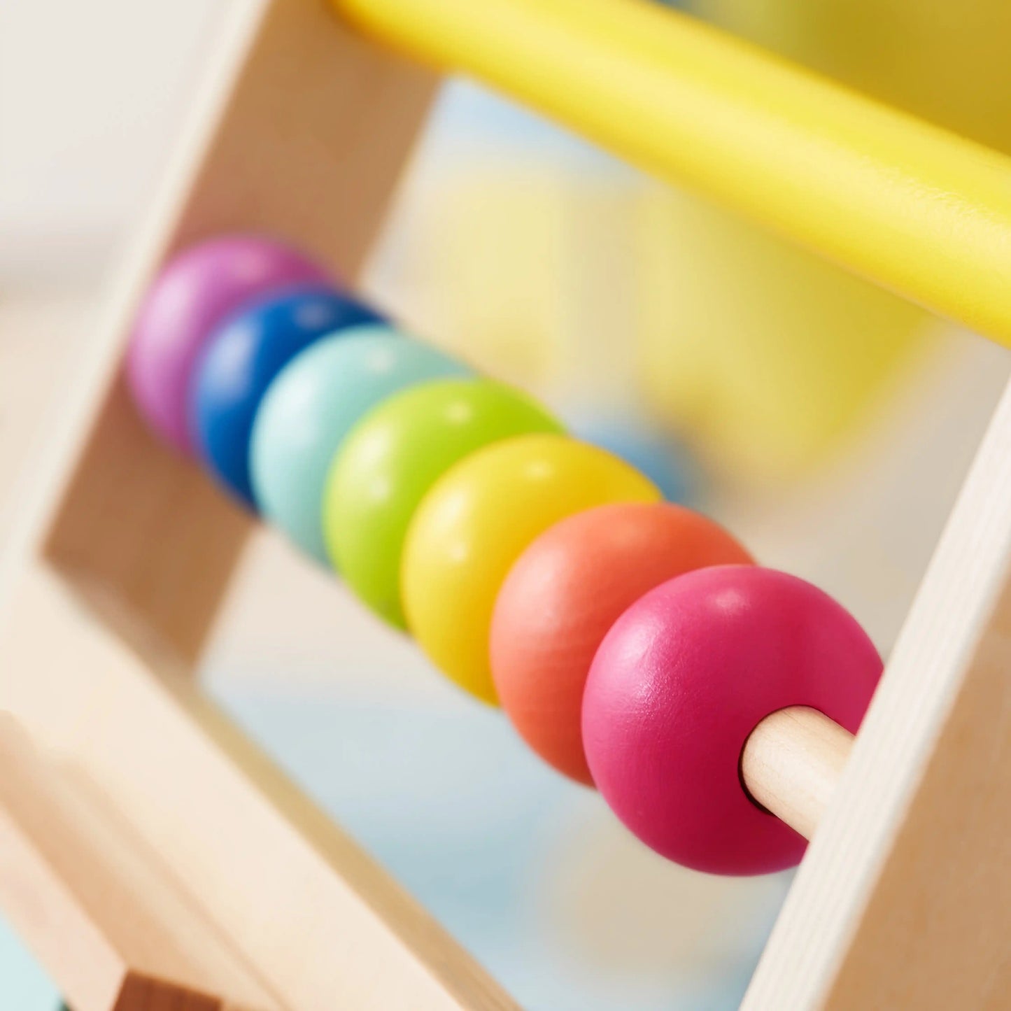 Tiny Land® Premium Natural Wooden Activity Walker - Chickadees Wooden Toys