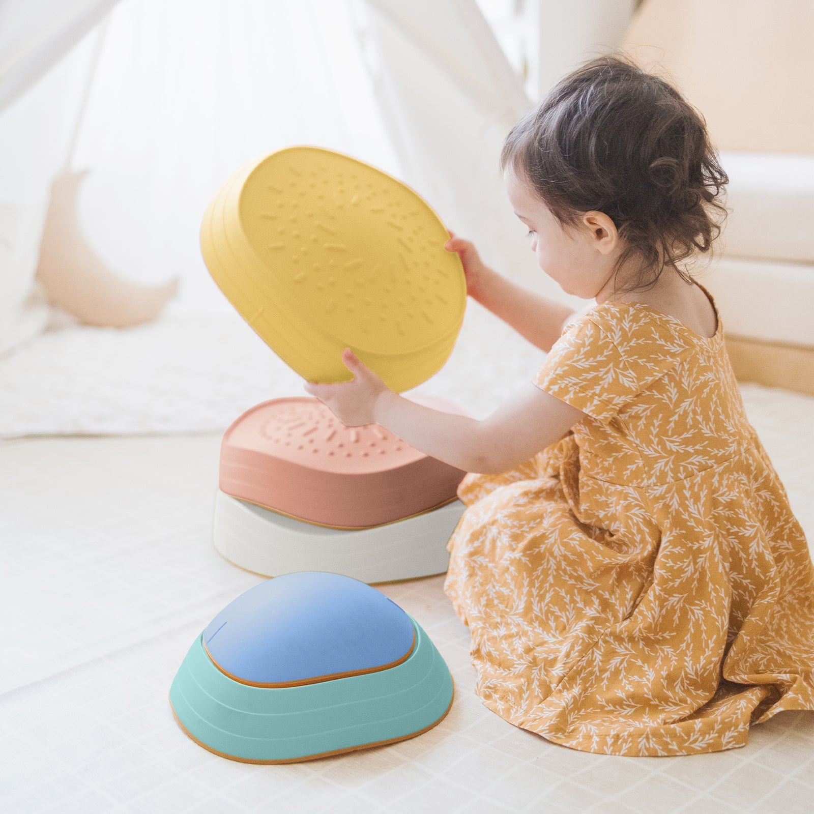 Tiny Land® Stepping Stones - Beach Vacation - Chickadees Wooden Toys