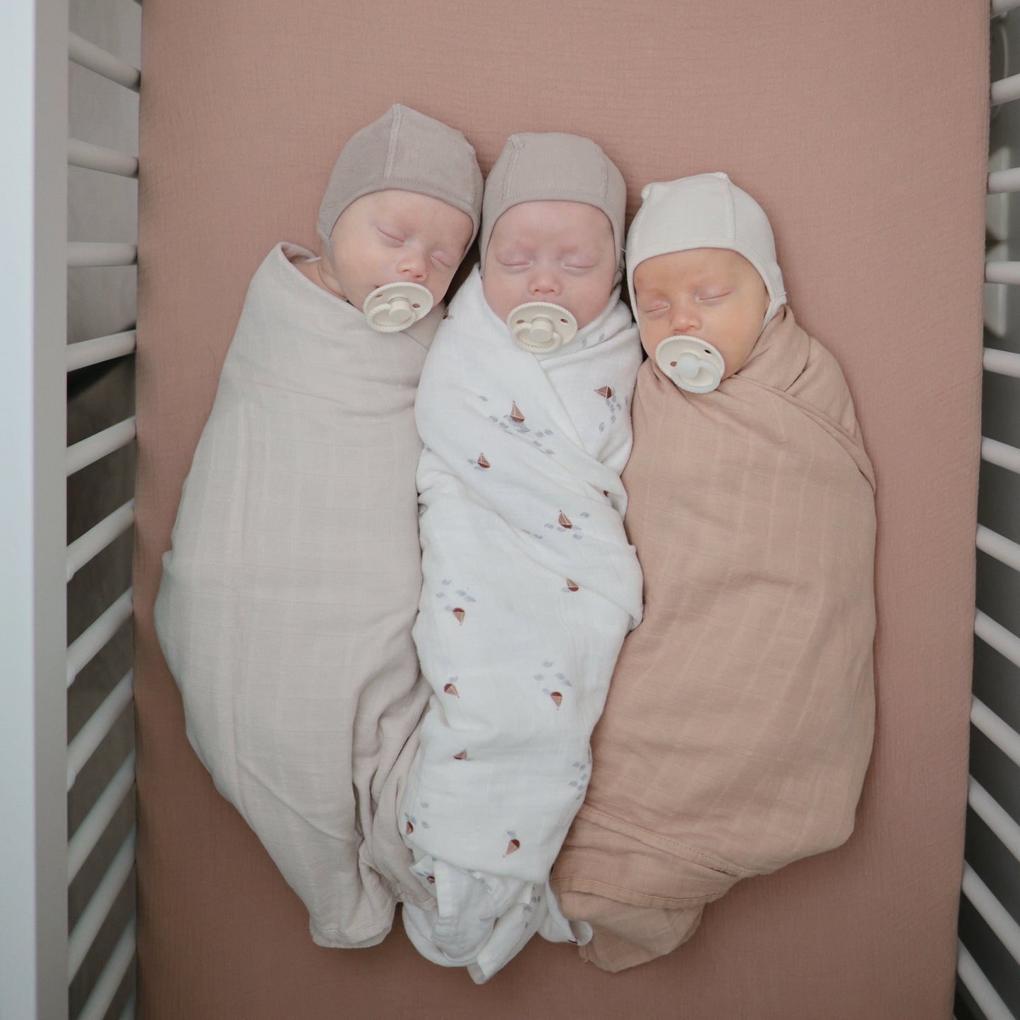 Organic Cotton Muslin Swaddle Blanket - Chickadees Wooden Toys