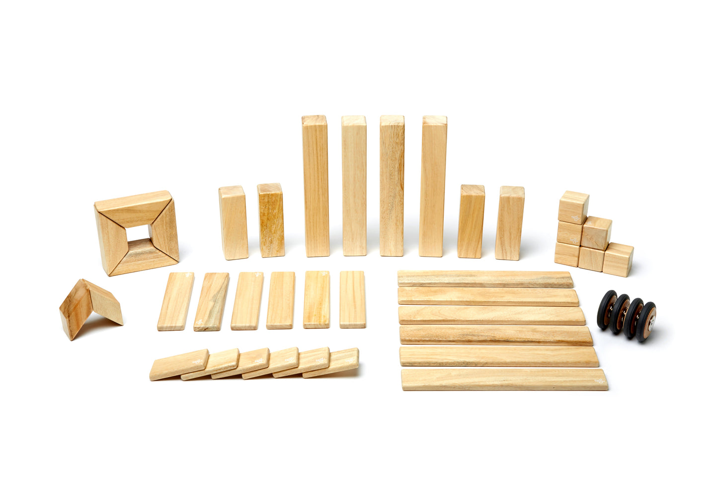 42-Piece Set <br>Magnetic Wooden Blocks <br>Tegu Classics - Chickadees Wooden Toys