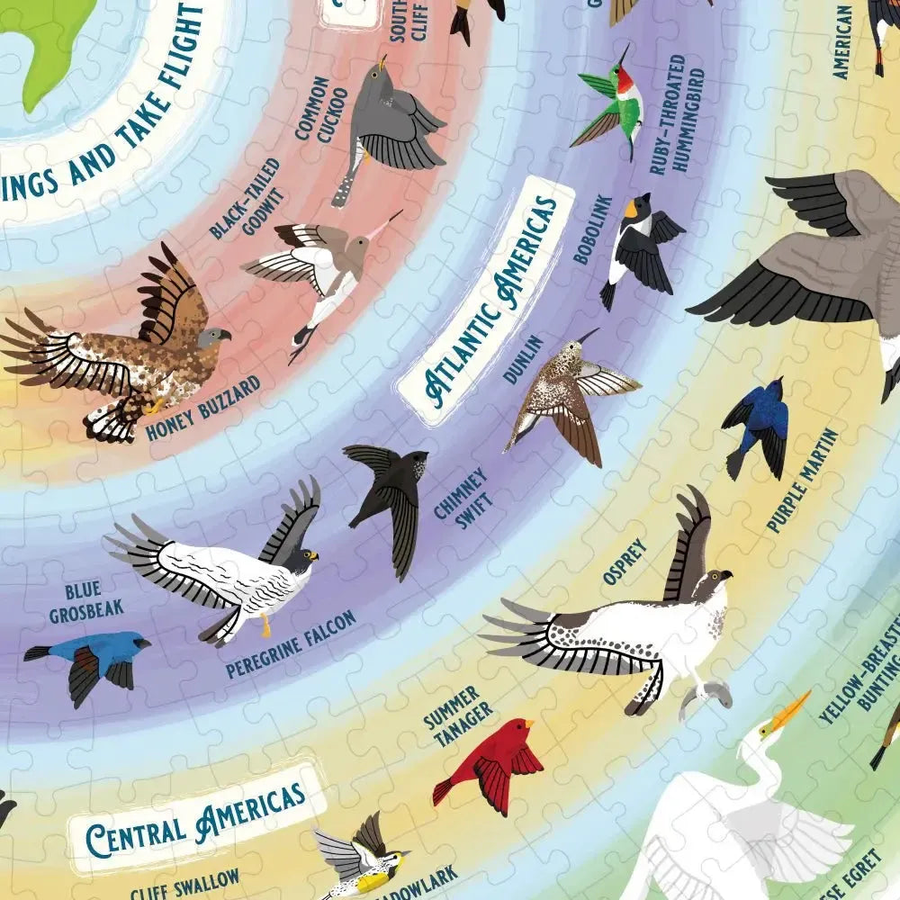 The Bird Lover's 1000 Piece Round Jigsaw Puzzle Ridley