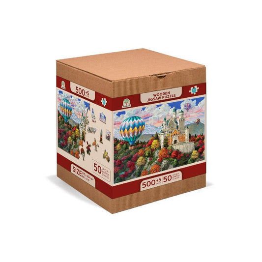 The Neuschwanstein Castle 505 Piece Wood Jigsaw Puzzle Wooden City