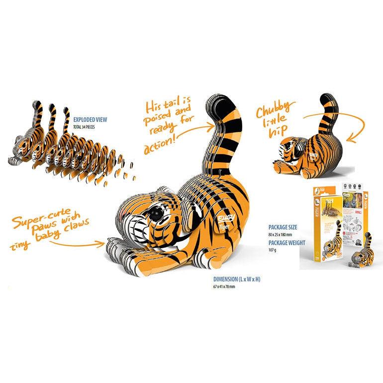 Tiger 3D Cardboard Model Kit Eugy