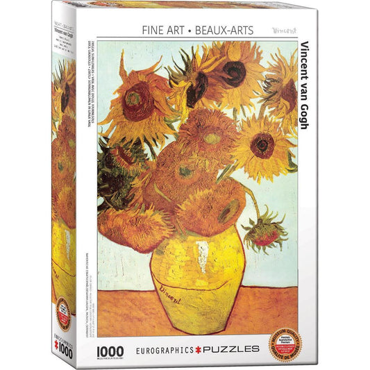 Twelve Sunflowers 1000 Piece Jigsaw Puzzle Eurographics