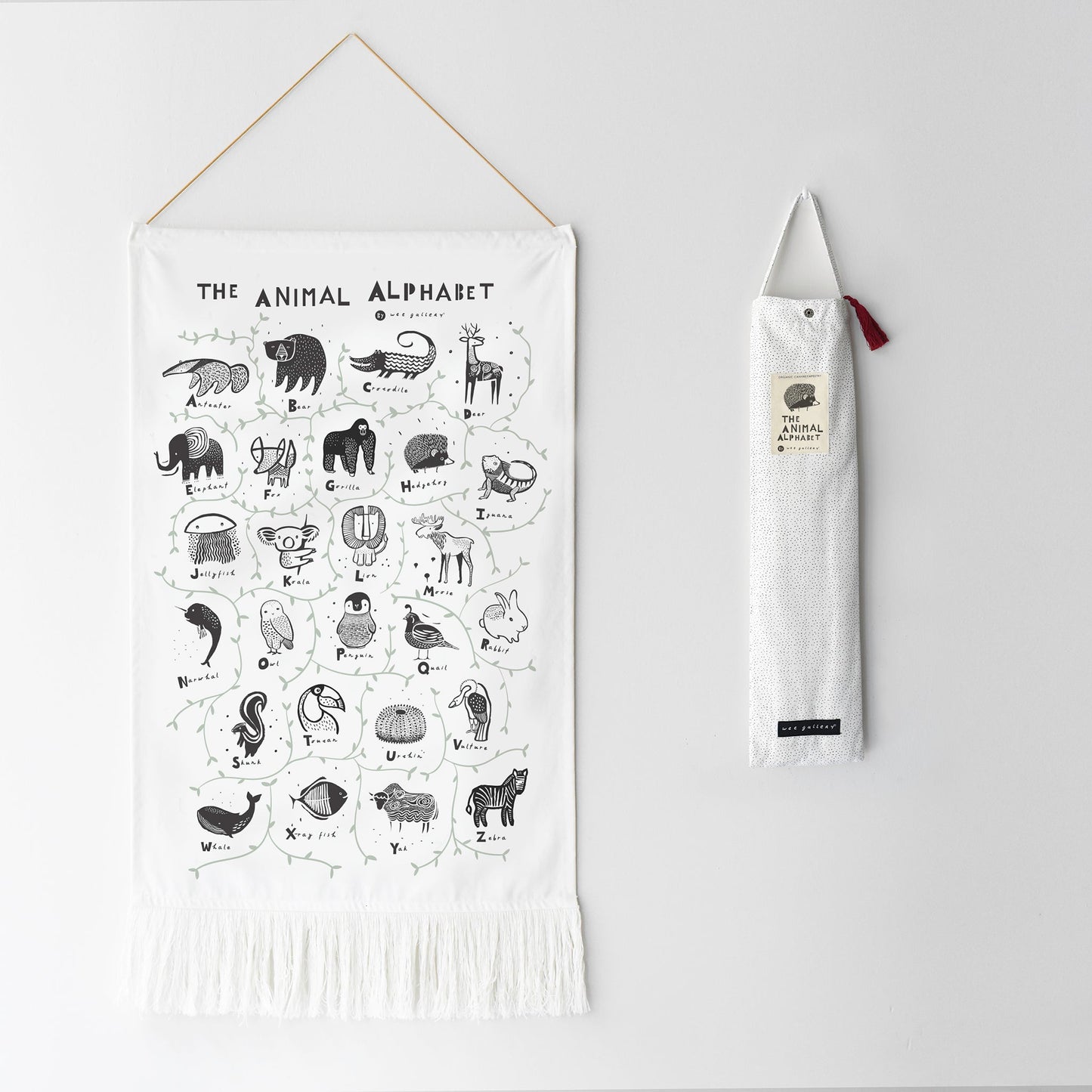 Animal Alphabet Tapestry - Chickadees Wooden Toys