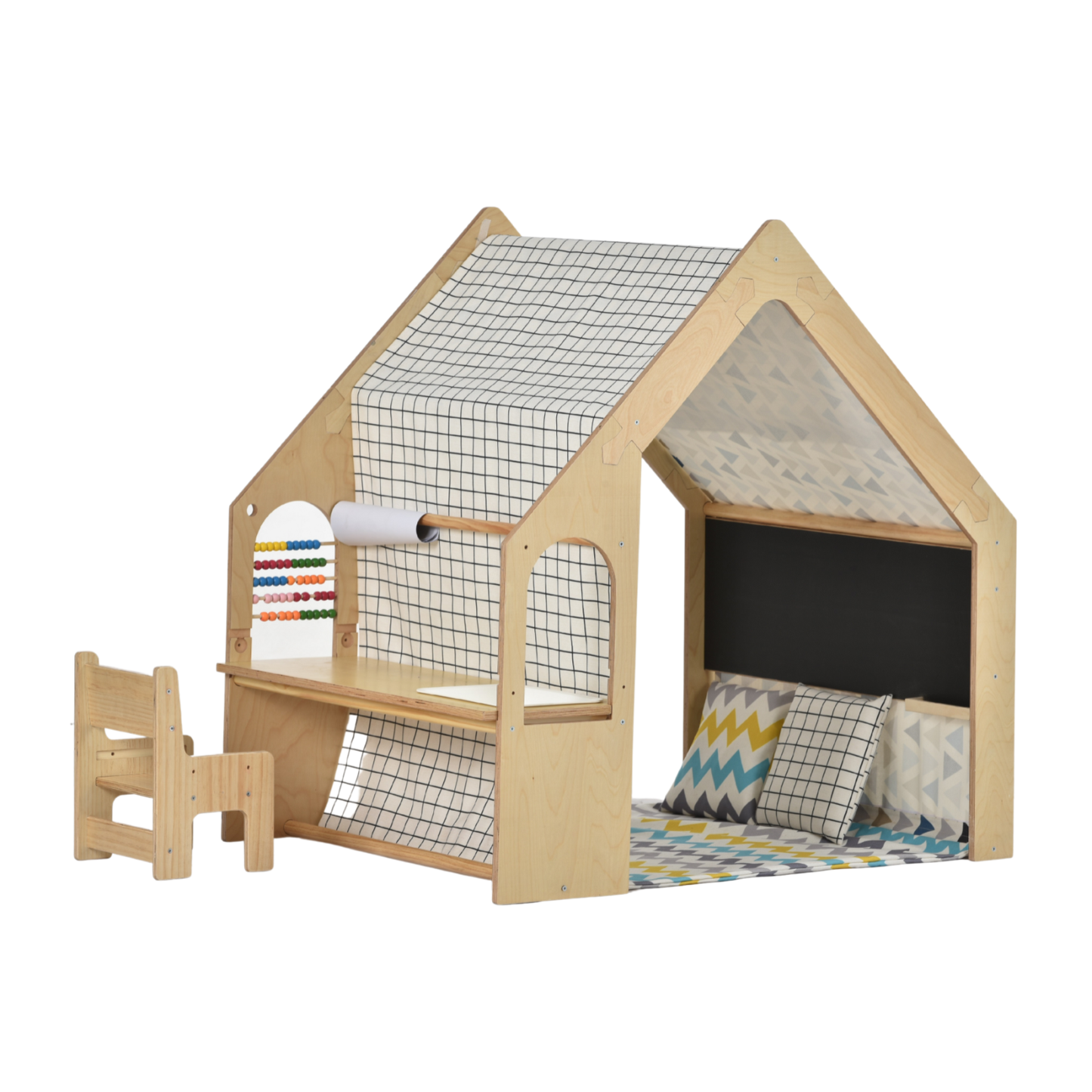 Flair - Avenlur Wood house Desk with Chair - Chickadees Wooden Toys