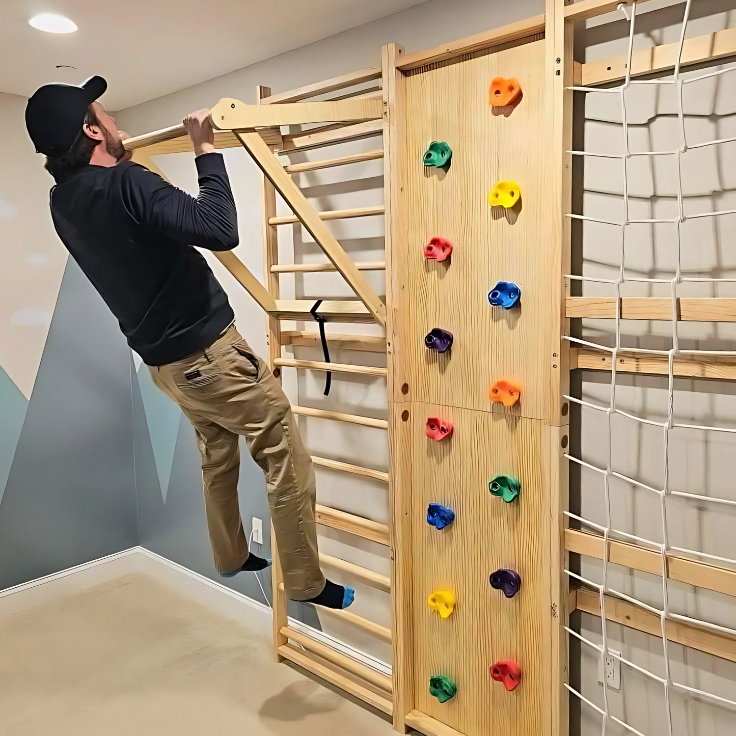 Avenlur Pull-Up Bar Attachment for Kids (Fits Walnut, Betula & Neem Ages 8+) - Chickadees Wooden Toys