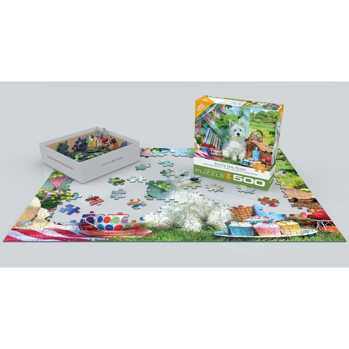 Westie Dog Picnic 500 Piece Jigsaw Puzzle Eurographics