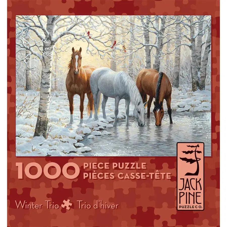 Winter Trio 1000 Piece Jigsaw Puzzle Jack Pine