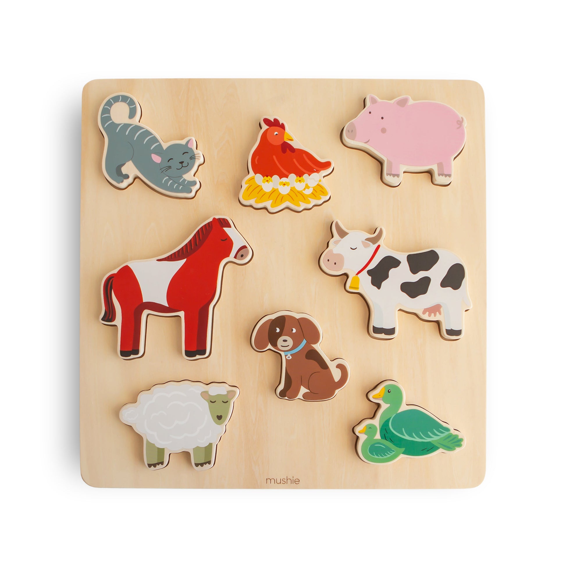 Wooden Farm Puzzle - Chickadees Wooden Toys