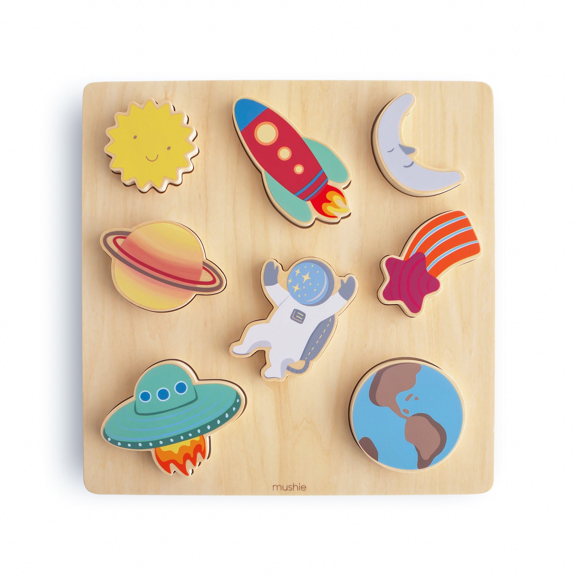 Wooden Space Puzzle - Chickadees Wooden Toys