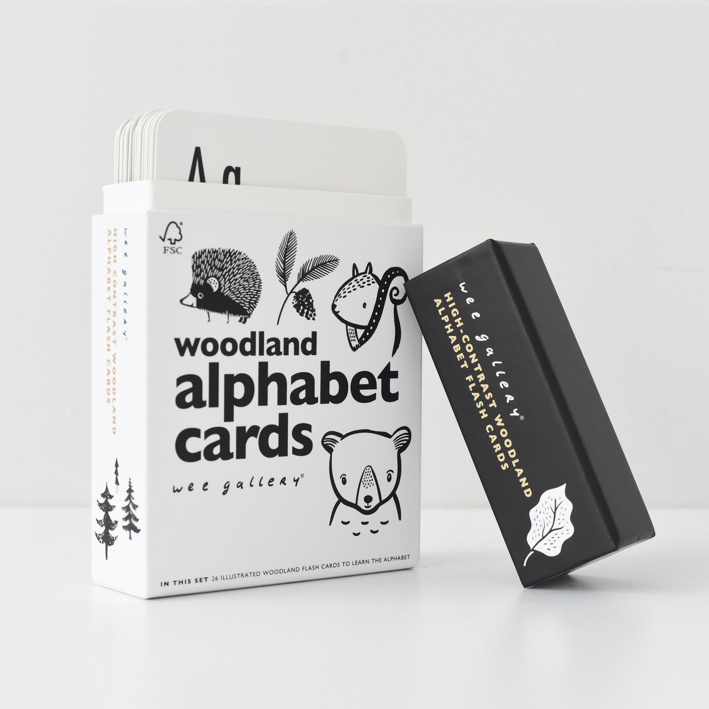 Woodland Alphabet Cards - Chickadees Wooden Toys