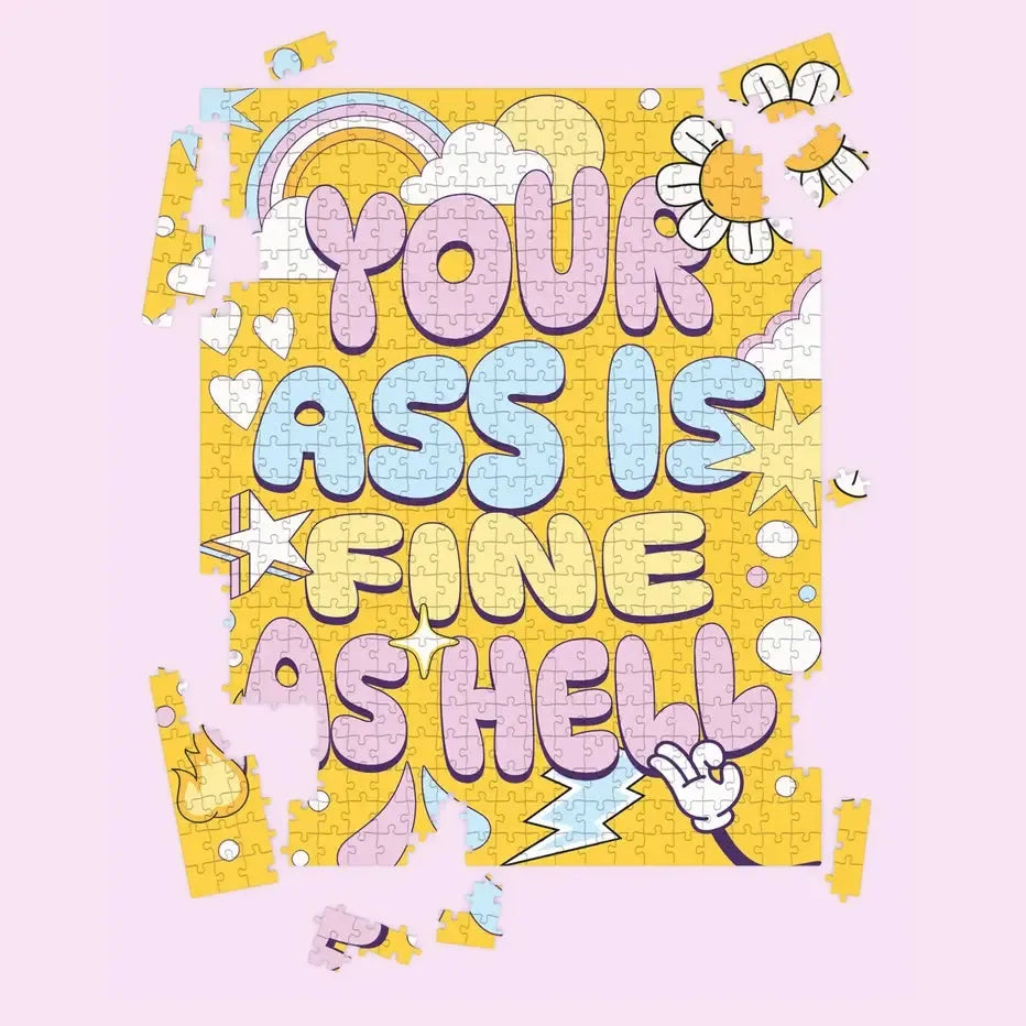 Your Ass is Fine as Hell 500 Piece Jigsaw Puzzle Fun Club