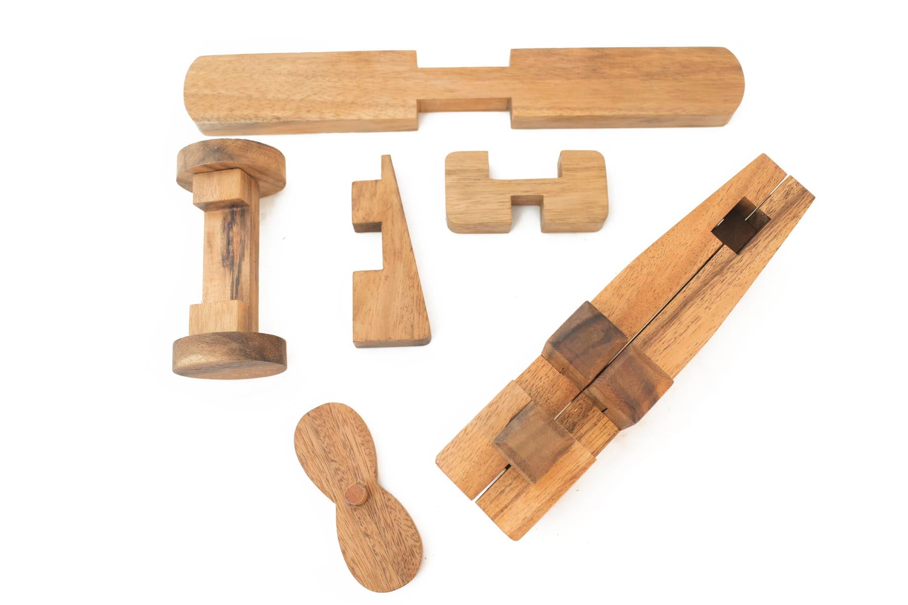 3D Wooden Construction Airplane Puzzle For Kids - Chickadees Wooden Toys