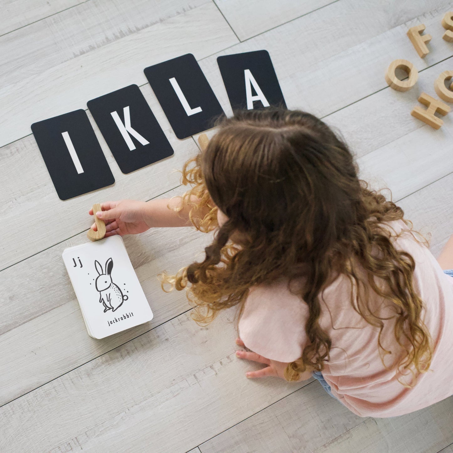 Woodland Alphabet Cards - Chickadees Wooden Toys