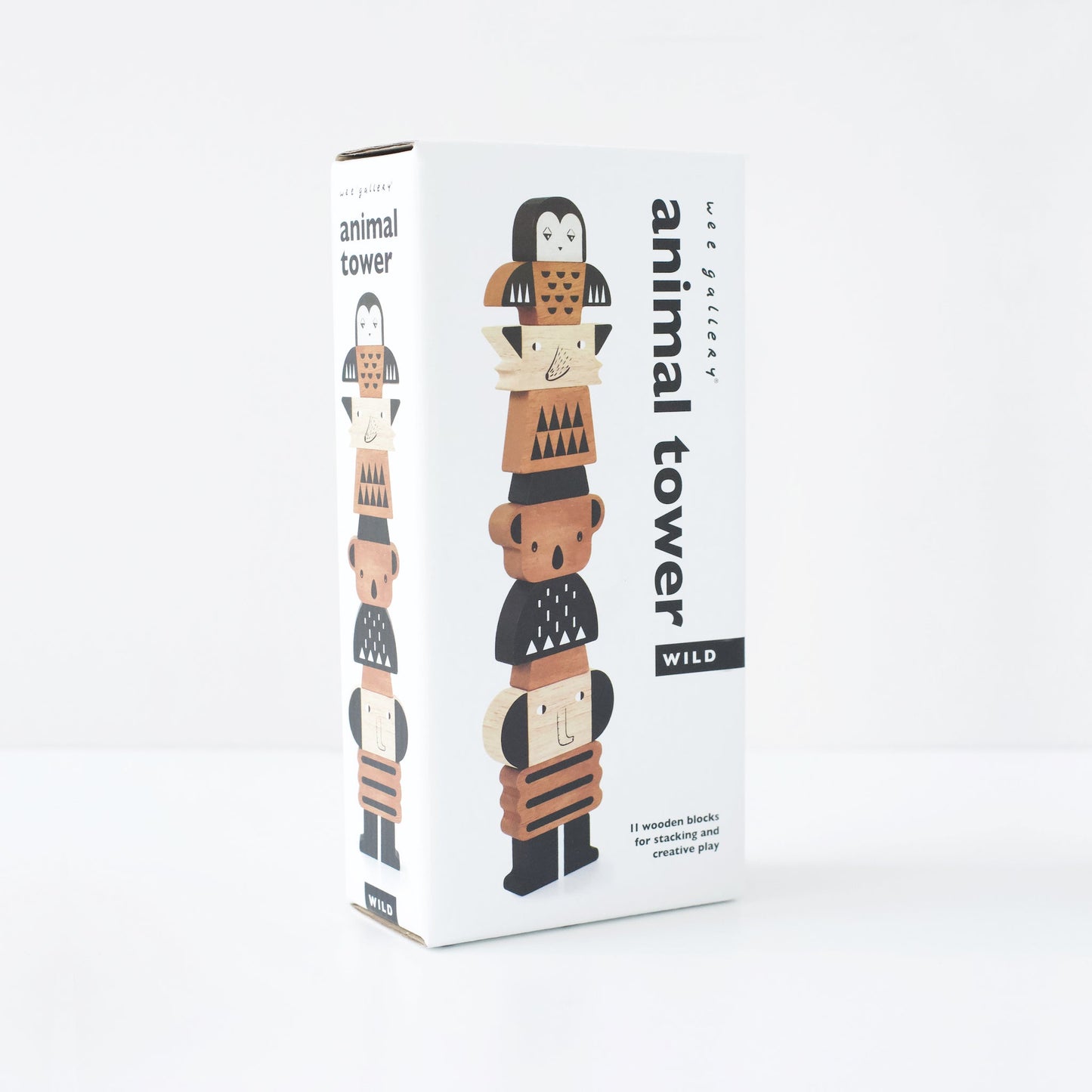 Animal Building Tower - Chickadees Wooden Toys