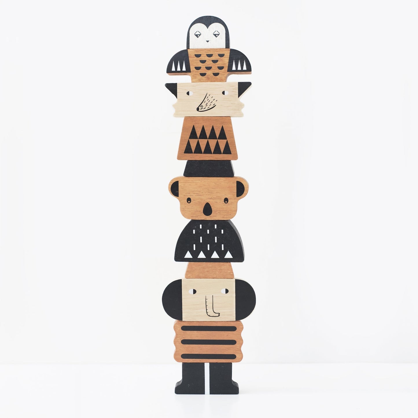 Animal Building Tower - Chickadees Wooden Toys