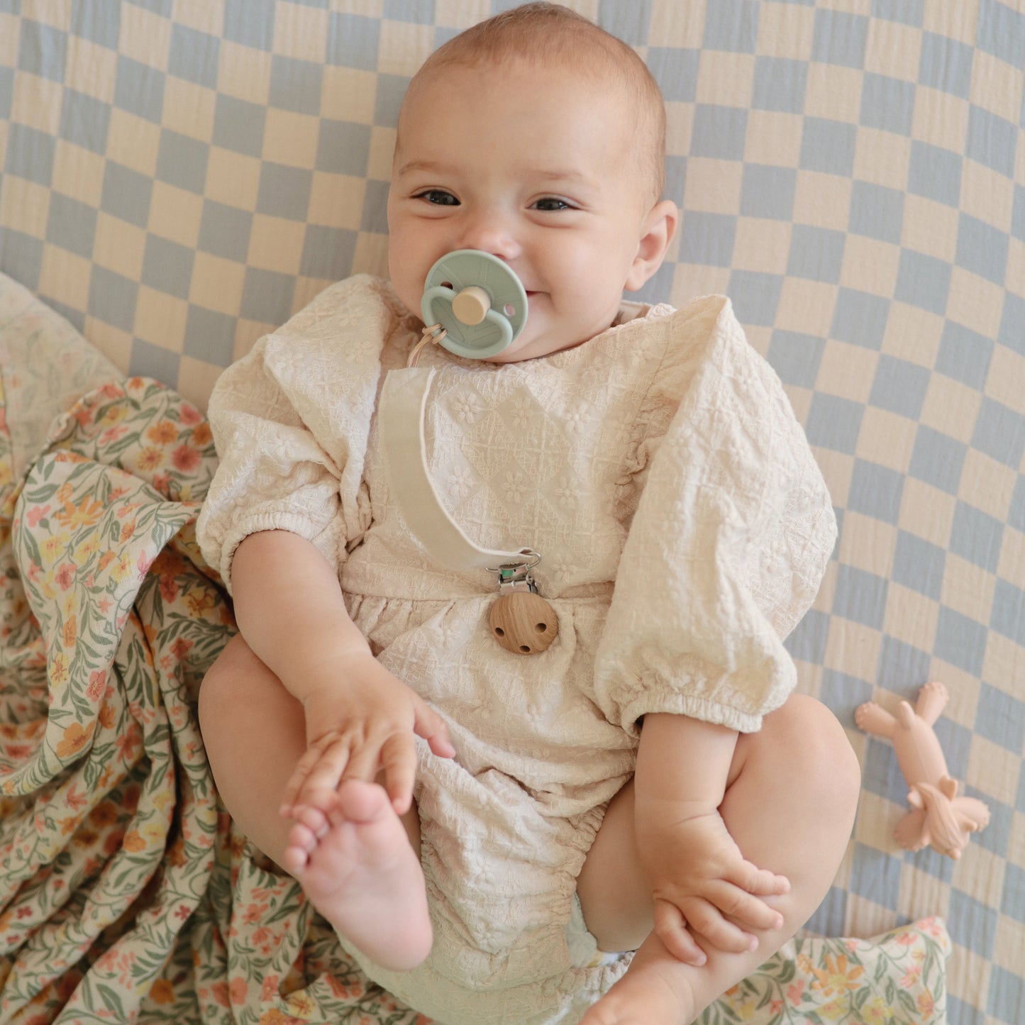 Organic Cotton Muslin Swaddle Blanket - Chickadees Wooden Toys