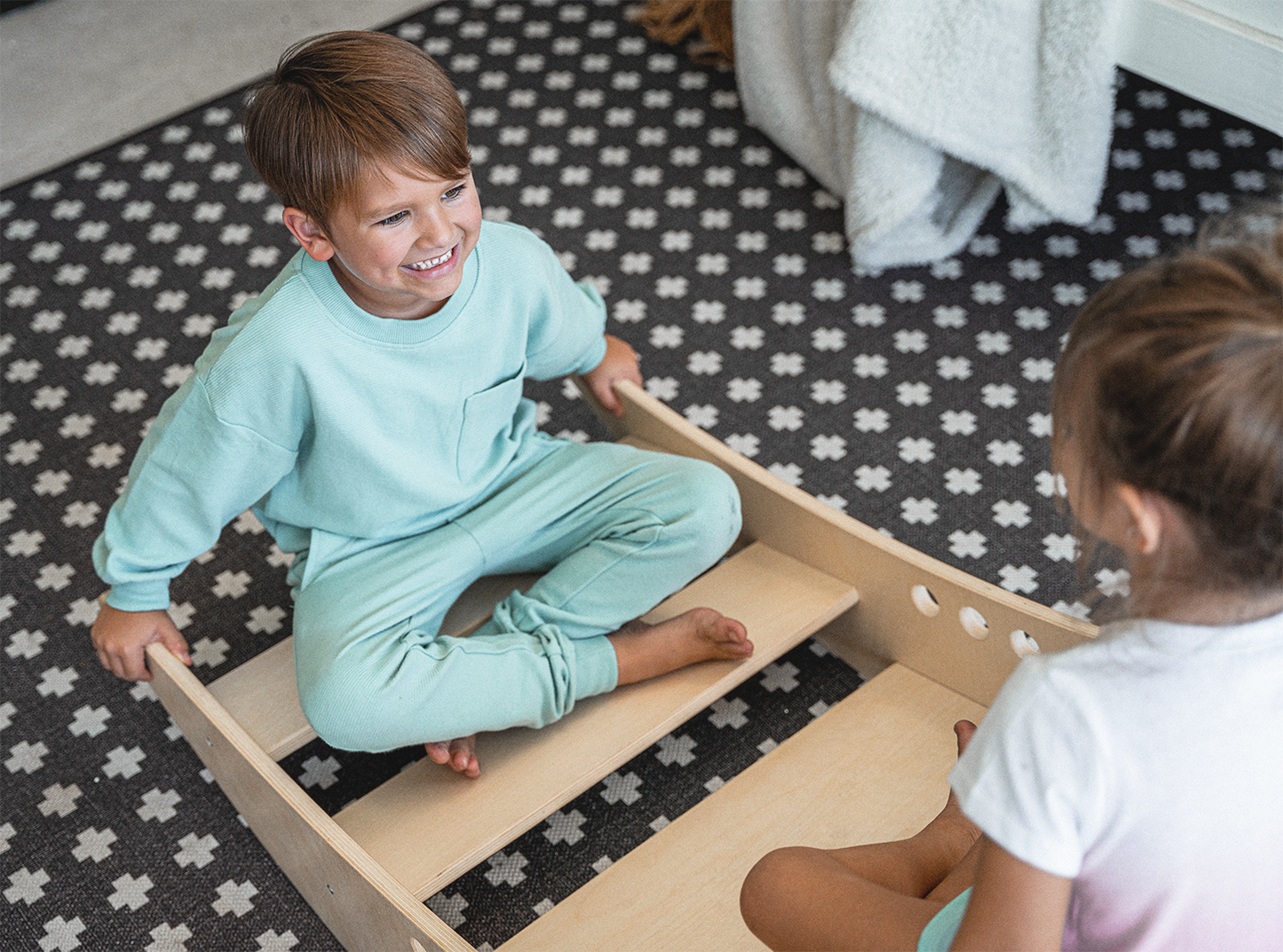 Rowan- Rocking Boat - Chickadees Wooden Toys