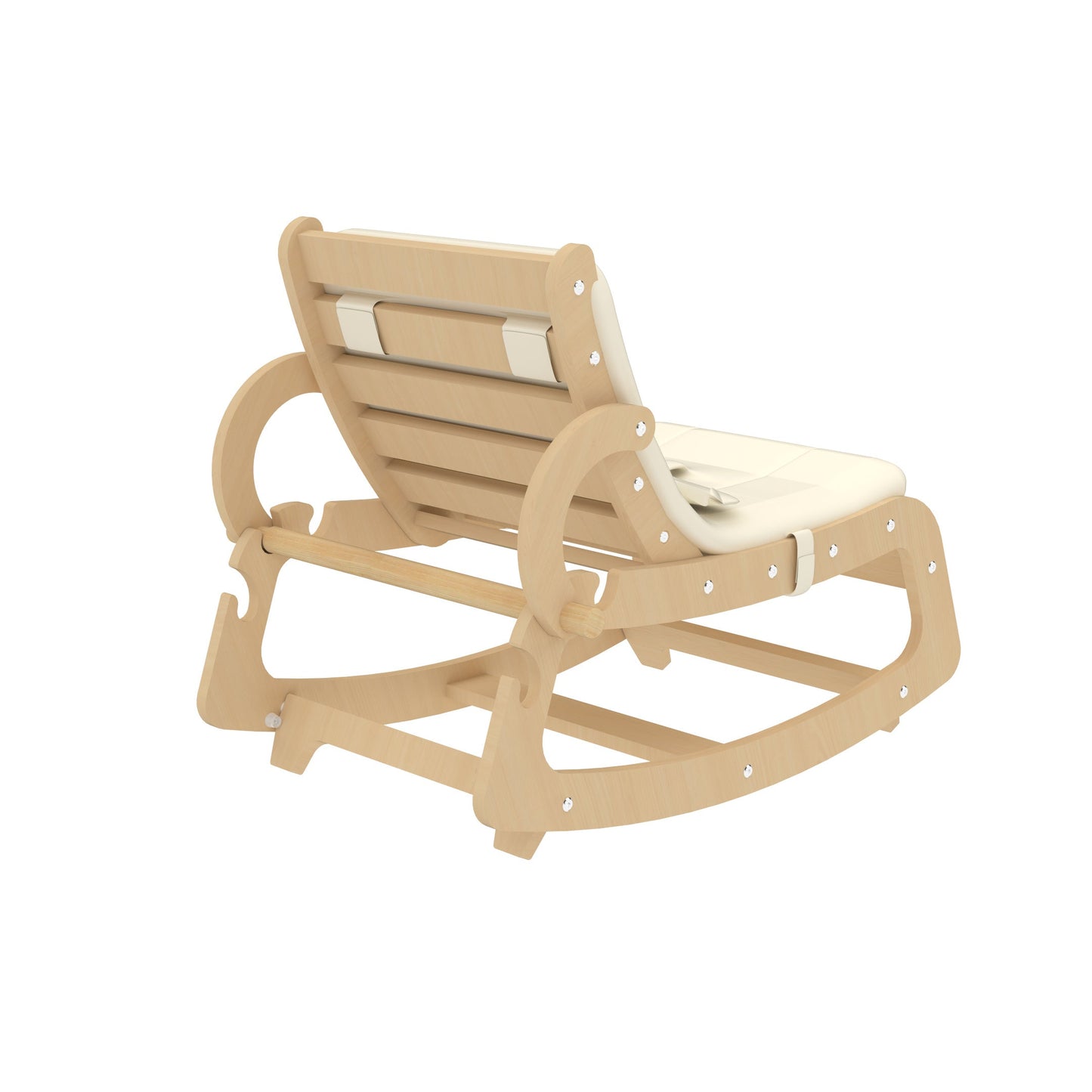 Avenlur Hemlock Wooden Baby Rocker – Soothing Infant Sleeper for Newborns - Chickadees Wooden Toys