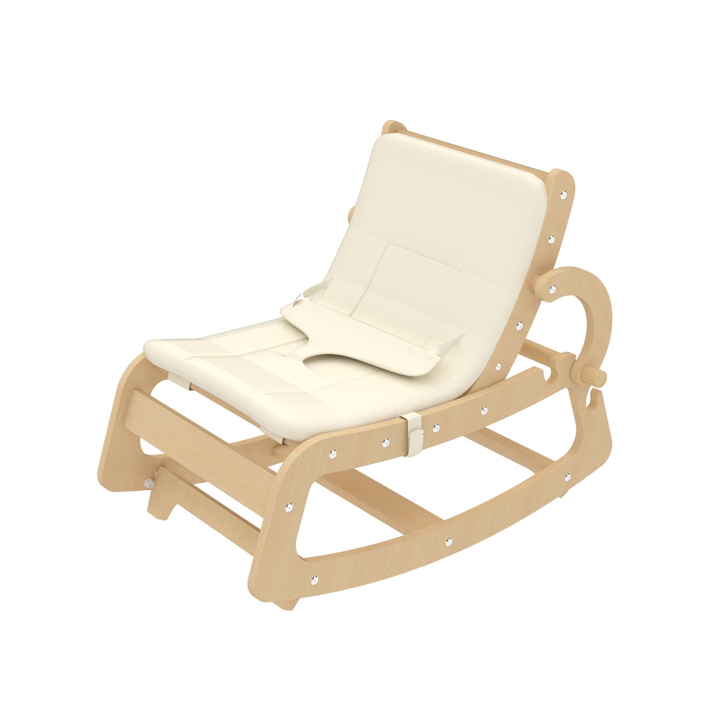 Avenlur Hemlock Wooden Baby Rocker – Soothing Infant Sleeper for Newborns - Chickadees Wooden Toys