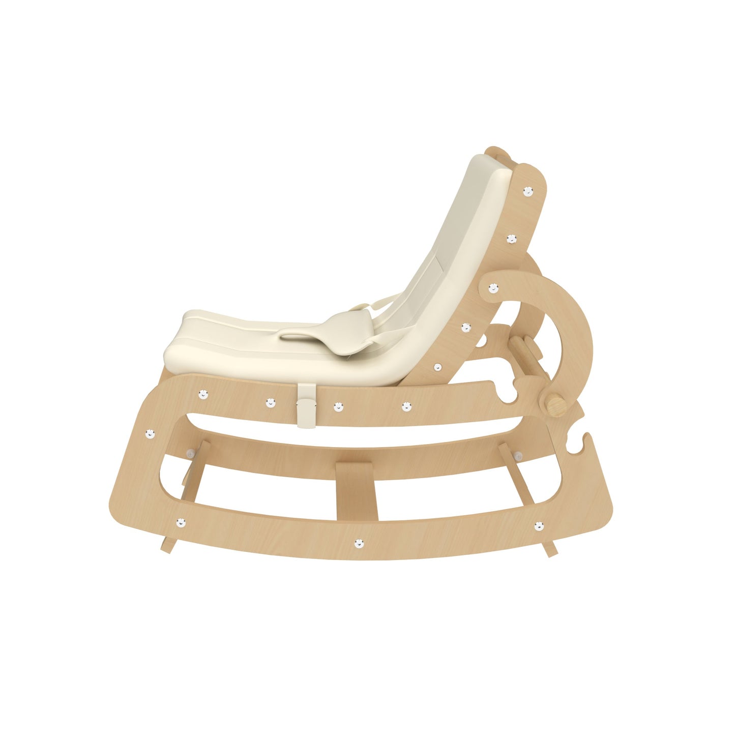 Avenlur Hemlock Wooden Baby Rocker – Soothing Infant Sleeper for Newborns - Chickadees Wooden Toys