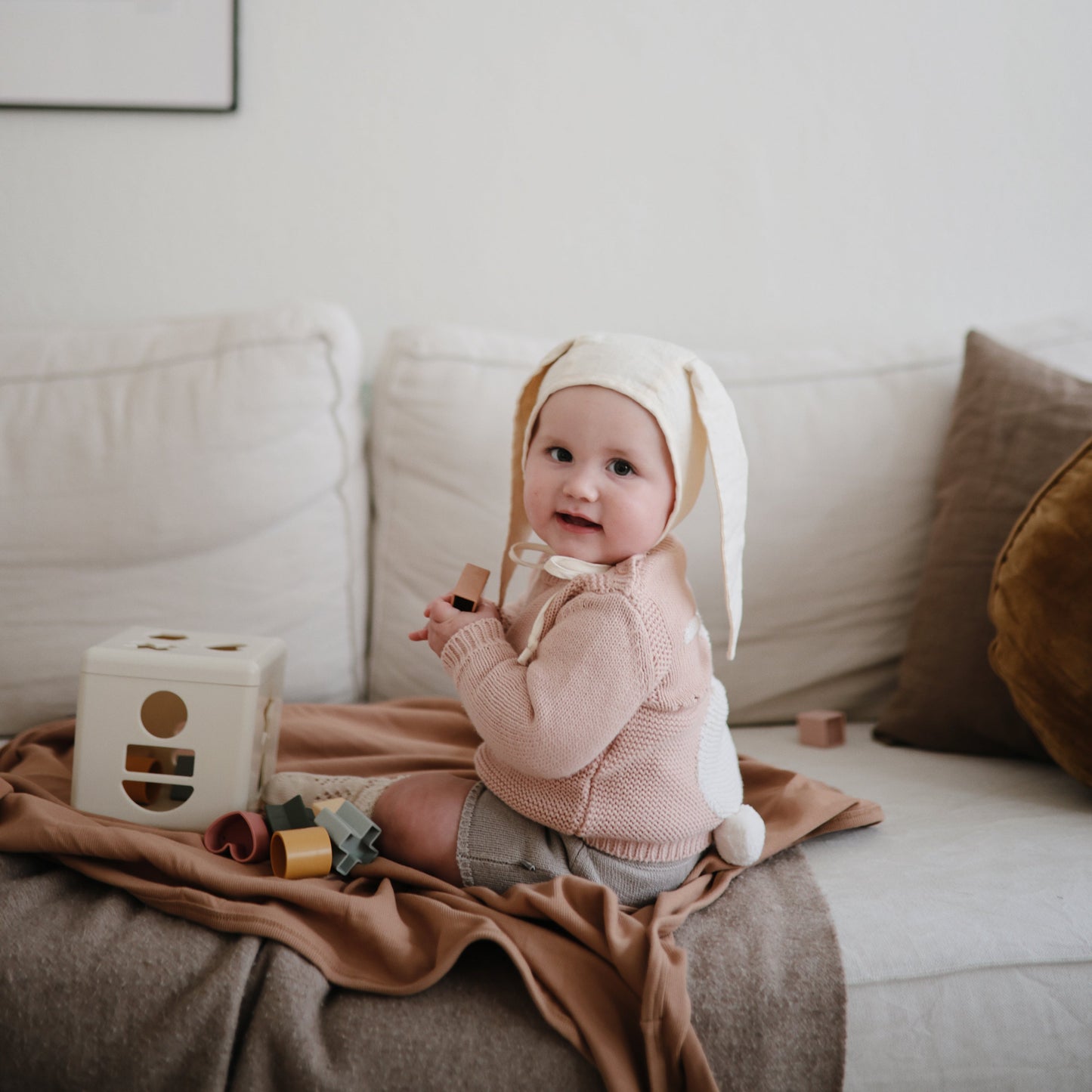 Ribbed Baby Blanket - Chickadees Wooden Toys