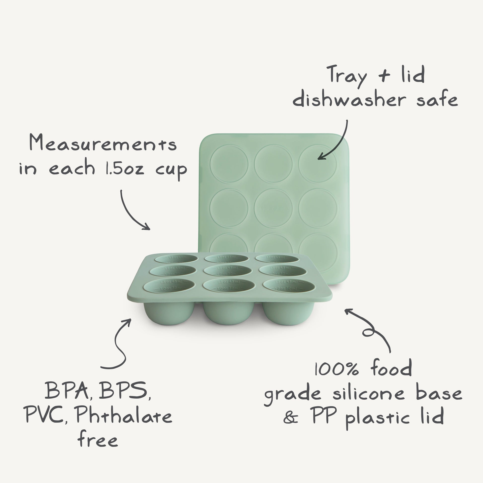 Baby Food Freezer Tray - Chickadees Wooden Toys