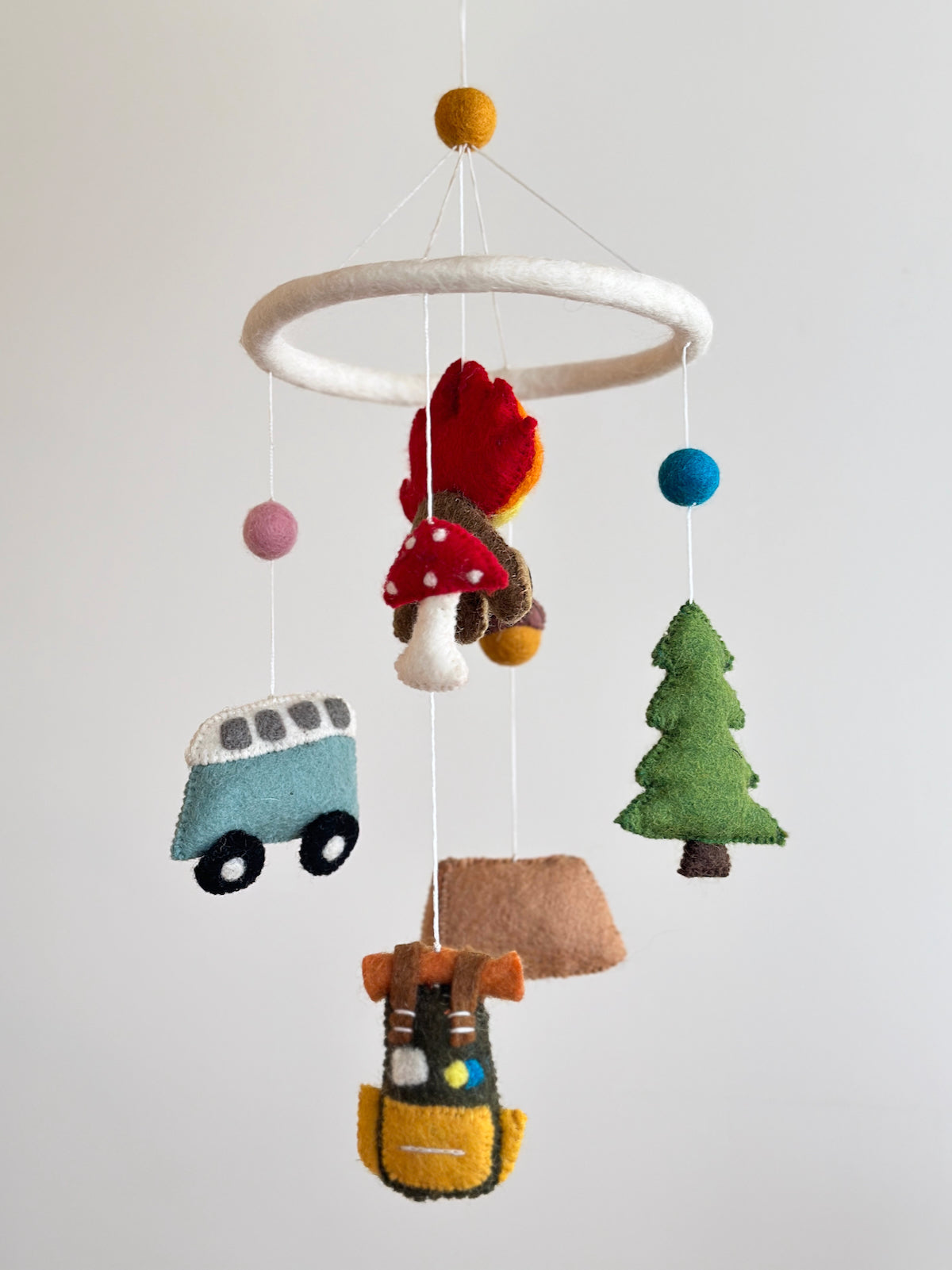 Baby Mobile - Camping - Chickadees Wooden Toys