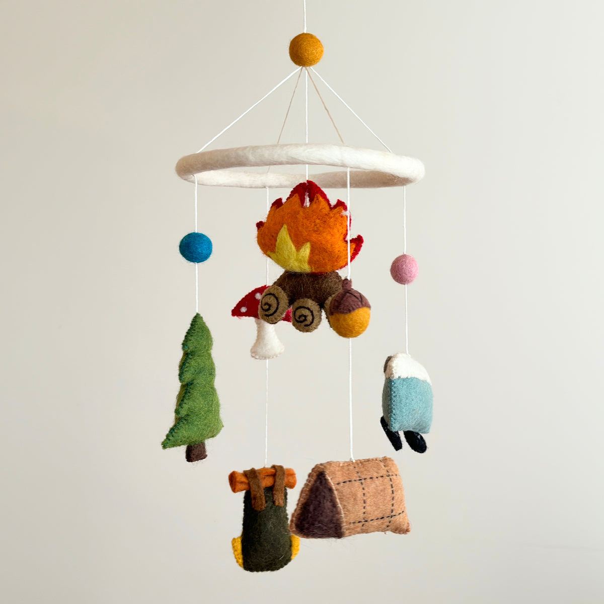 Baby Mobile - Camping - Chickadees Wooden Toys