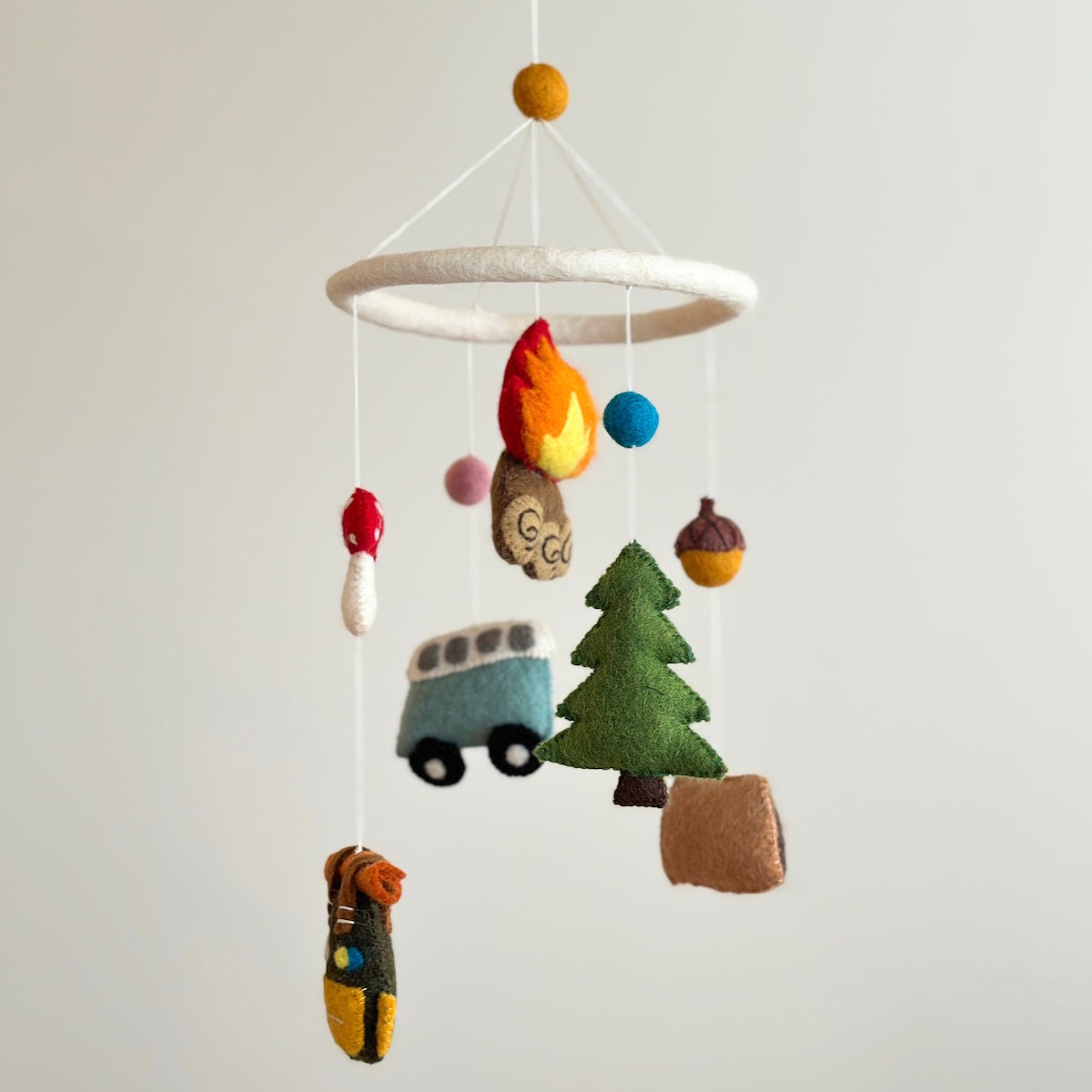 Baby Mobile - Camping - Chickadees Wooden Toys
